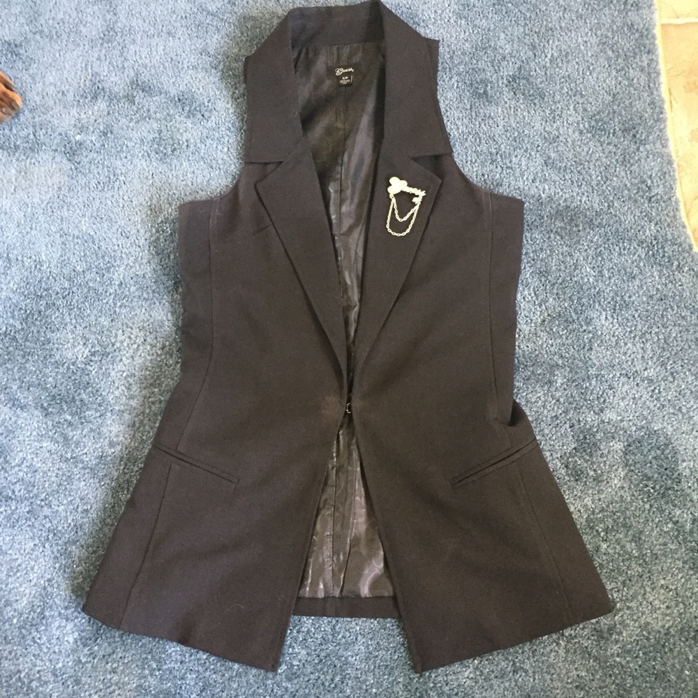 GUESS Formal Black Vest (Size Sm)